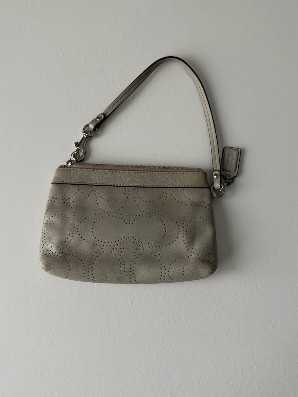 Coach Leather Wallet Wristlet